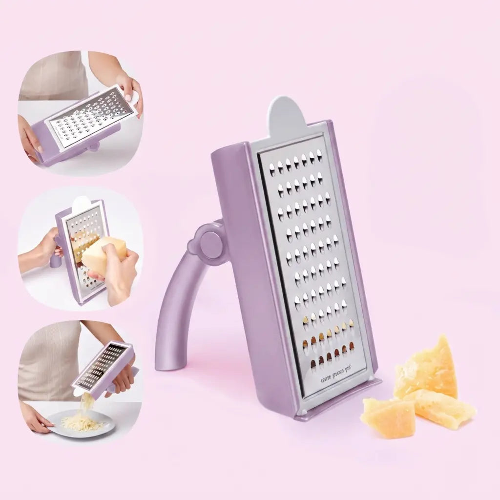 Tupperware Handreibe Grate N Measure 11177880 Die Küche / Handreibe Grate N Measure von Tupperware / Reibe für Käse, Gemüse und Schokolade / mit Auffangbehälter / Material PP & Edelstahl / Farbe Lila / Hier direkt online kaufen