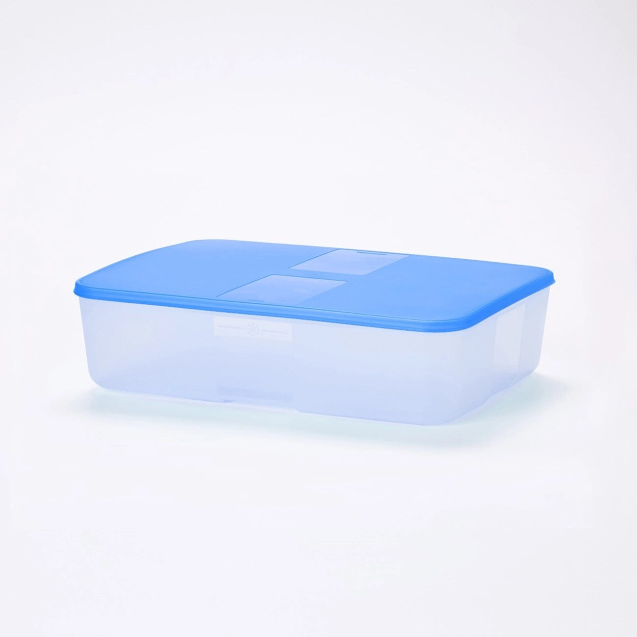 Tupperware Kühlschrank-System Behälter 3,4 l, transparent mit blauem Deckel – luftdicht, stapelbar
