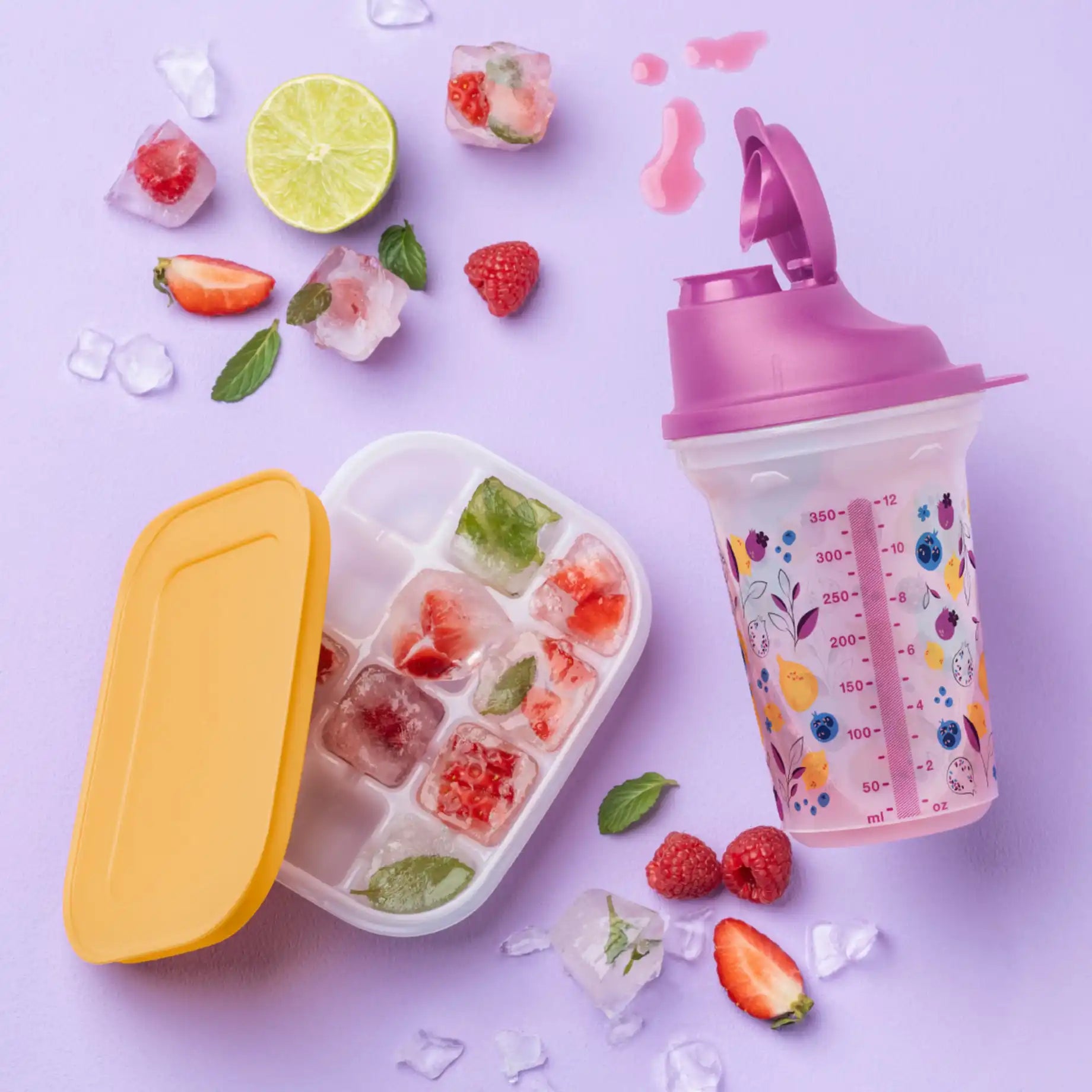 Tupperware Shake It 350 ml | Sommer 11177951 Backvorbereitungen & Backhelfer / Shake It 350ml Sommer von der Marke Tupperware / Schüttelbecher / Shaker / Mixer / Dressing Shaker / Hier direkt online kaufen