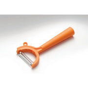 Tupperware Twist Schäler, orange – flexibler Sparschäler mit Wende-Klinge für Rechts- und Linkshänder