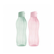Tupperware EcoEasy Trinkflasche 750 ml, 2er-Set in Salbei und Rosé – Mehrwegflaschen aus recyceltem Eco+ Material
