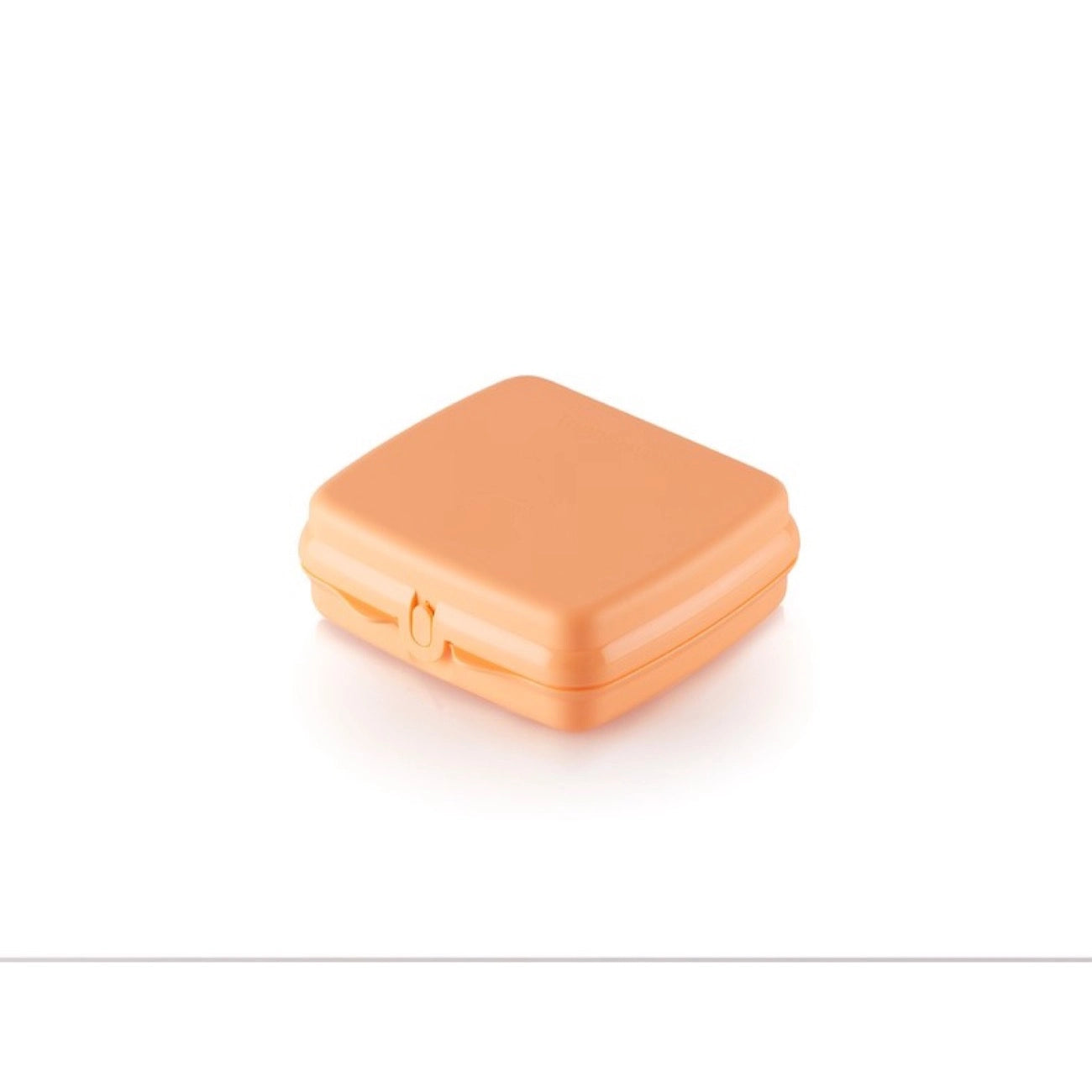 Tupperware ECO+ Sandwichbox in Pfirsich – flache Brotdose mit einteiligem Deckel für Schule und unterwegs