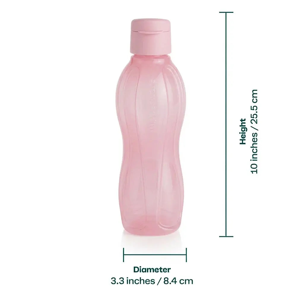 Tupperware Trinkflaschen 750 ml | EcoEasy | 2 Stück | Salbei · Rosé 11185993 Iconic Bestseller / Tupperware EcoEasy Trinkflasche 750 ml, 2er-Set in Salbei und Rosé – Mehrwegflaschen aus recyceltem Eco+ Material