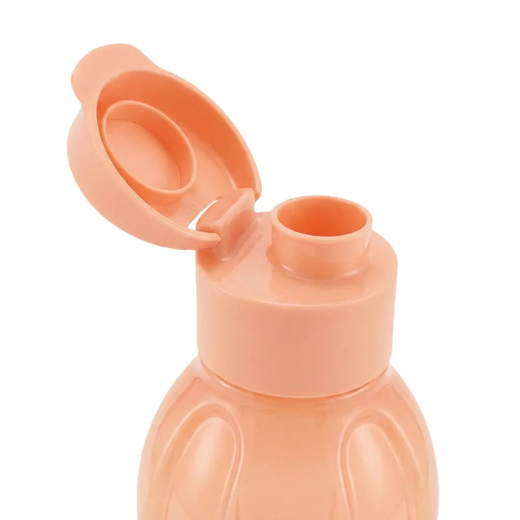 EcoEasy Trinkflaschen 1 Liter 2er-Set Blau & Pfirsich von der Marke Tupperware / Wasserflaschen / Sportflasche / Ideal für Unterwegs / Auslaufsicher / Hier direkt online kaufen 