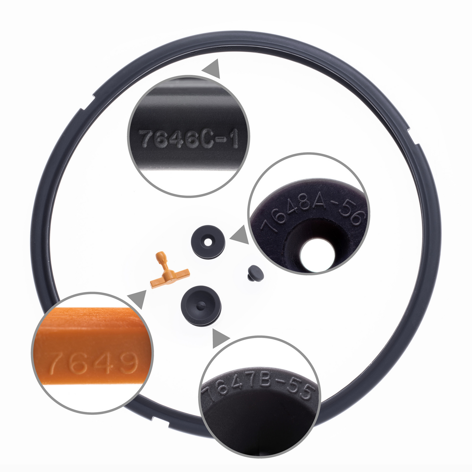 Tupperware Ersatzteil Dichtungs-Set für den MicroQuick / Ersatzteil direkt hier online kaufen