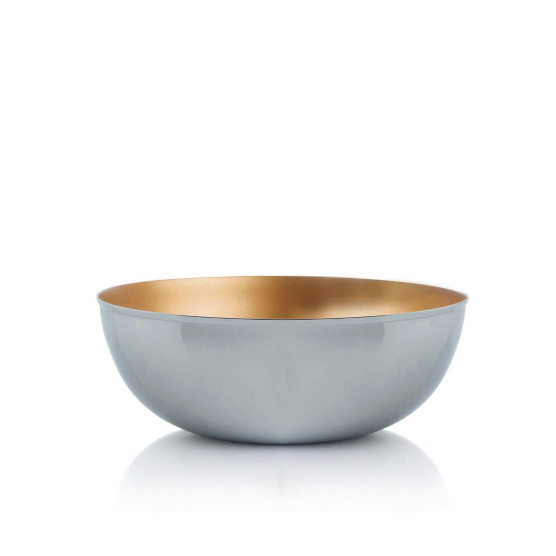 Allegra 5l Servierschüssel von der Marke Tupperware / in der Farbe metallic Gold / aus hochglänzendem Edelstahl / mit Eterna Beschichtung innen / Perfekt für jede Party oder Familienfeier / Hier direkt online kaufen