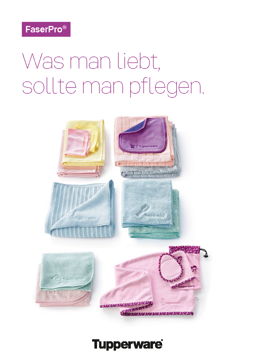 FaserPro Durchblick (2) Brillenputztücher von der Marke Tupperware / Ideal zum Reinigen von Empfindlichen Gegenständen / Staubfrei / 2 Tücher / in den Farben Gelb & Rosa / Hier direkt online kaufen 