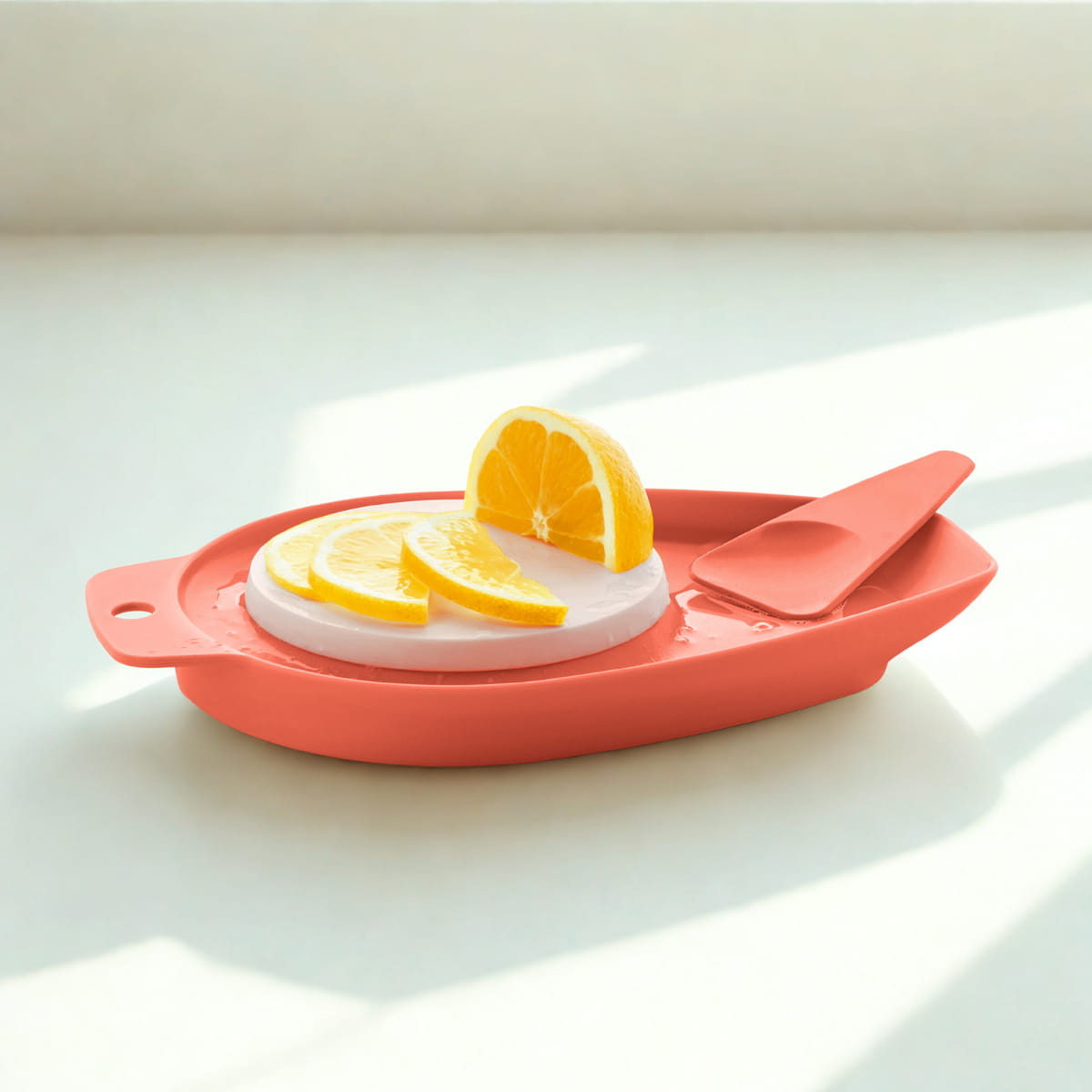 Mamselle kleines Schneidbrett von der Marke Tupperware / Perfekt zum Schälen und Schneiden / mit Cleverer Ablage / kompakte Größe zum Idealen Verstauen / Hier direkt online kaufen