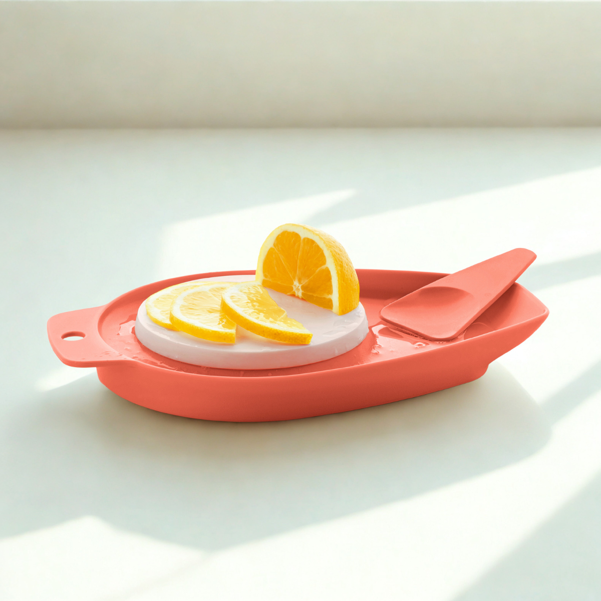 Mamselle kleines Schneidbrett von der Marke Tupperware / Perfekt zum Schälen und Schneiden / mit Cleverer Ablage / kompakte Größe zum Idealen Verstauen / Hier direkt online kaufen