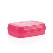 Kleines Naschkätzchen 1,1 l von der Marke Tupperware / in der Farbe Flamingo / Aufklappbarer Deckel / Rechteckige Form / einfache Reinigung / abnehmbarer Deckel / Aufbewahrungsbox / Hier direkt online kaufen