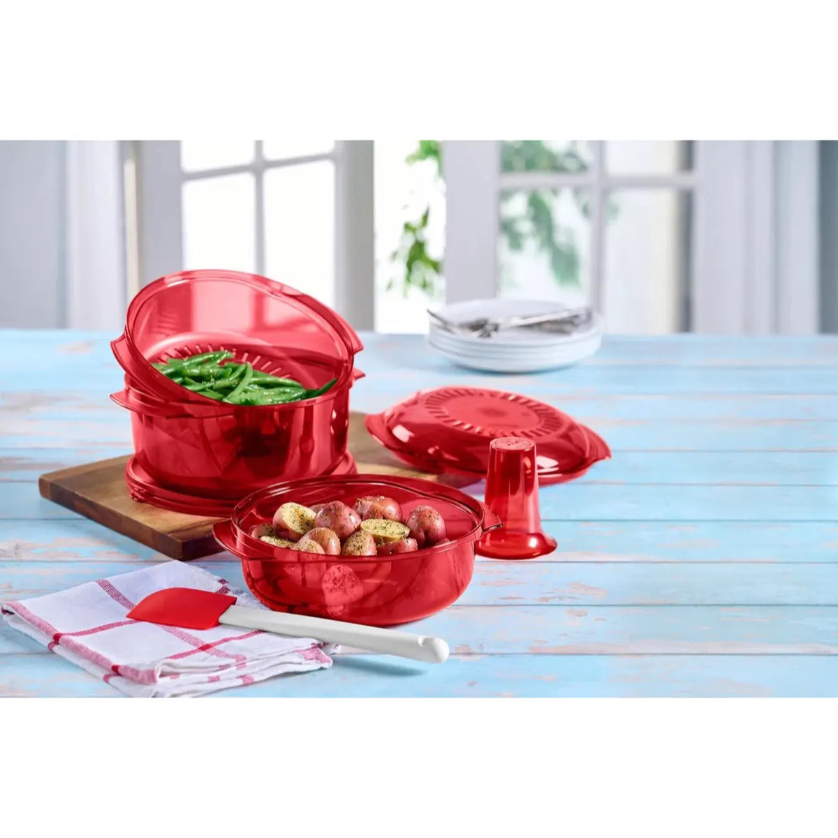 Tupperware MicroPlus Stack Cooker – komplettes Menue aus der Mikrowelle