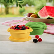 Tupperware Kleine Sonnenschüssel Duo 340 ml in Gelb und Grün mit Sonnendeckel