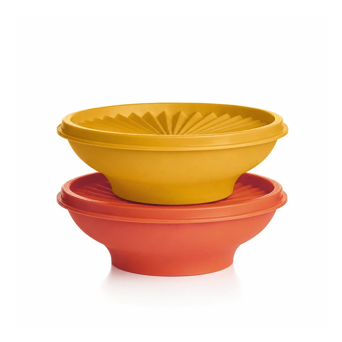 Tupperware Kleine Sonnenschüssel Duo 400 ml in Gelb und Orange mit Sonnendeckel