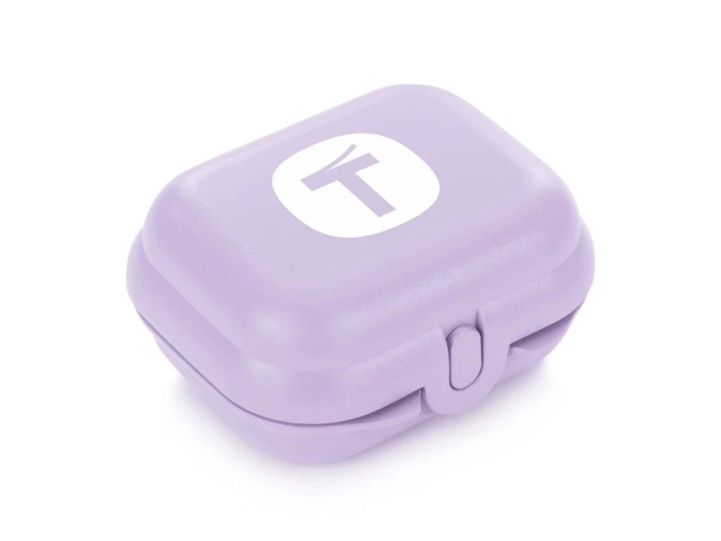 Oyster Mini Twin Box von der Marke Tupperware / in der Farbe Flieder mit BigT Design / Perfekt für Unterwegs / Ideal zum Transportieren von Kleinigkeiten / Umweltfreundlich / Handlich dank Abgerundeter Form / Hier direkt online kaufen 