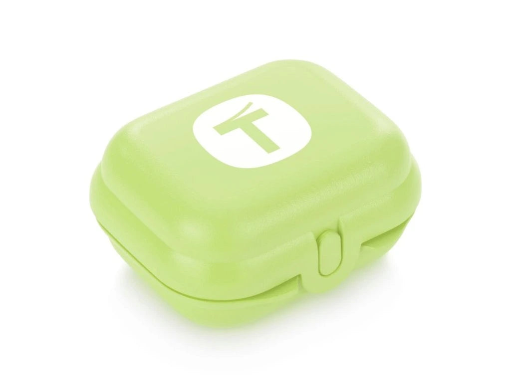 Oyster Mini Twin Box von der Marke Tupperware / in der Farbe Hellgrün mit BigT Design / Perfekt für Unterwegs / Ideal zum Transportieren von Kleinigkeiten / Umweltfreundlich / Handlich dank Abgerundeter Form / Hier direkt online kaufen 