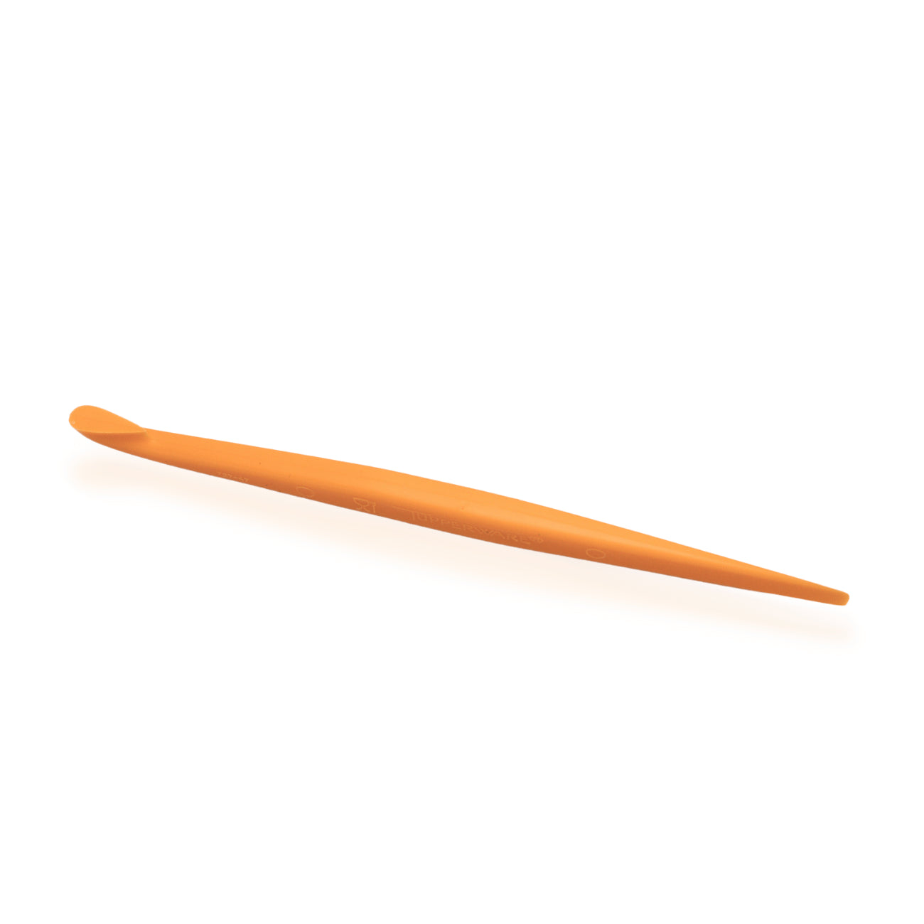 Apfelsinenschäler der Marke Tupperware / in der Farbe Orange / Beidhändig nutzbar / Einfaches Schälen / Kompakte Größe / auch geeignet für Limette, Orange, Grapefruit, Mandarinen und Pomelos / Hier direkt online kaufen