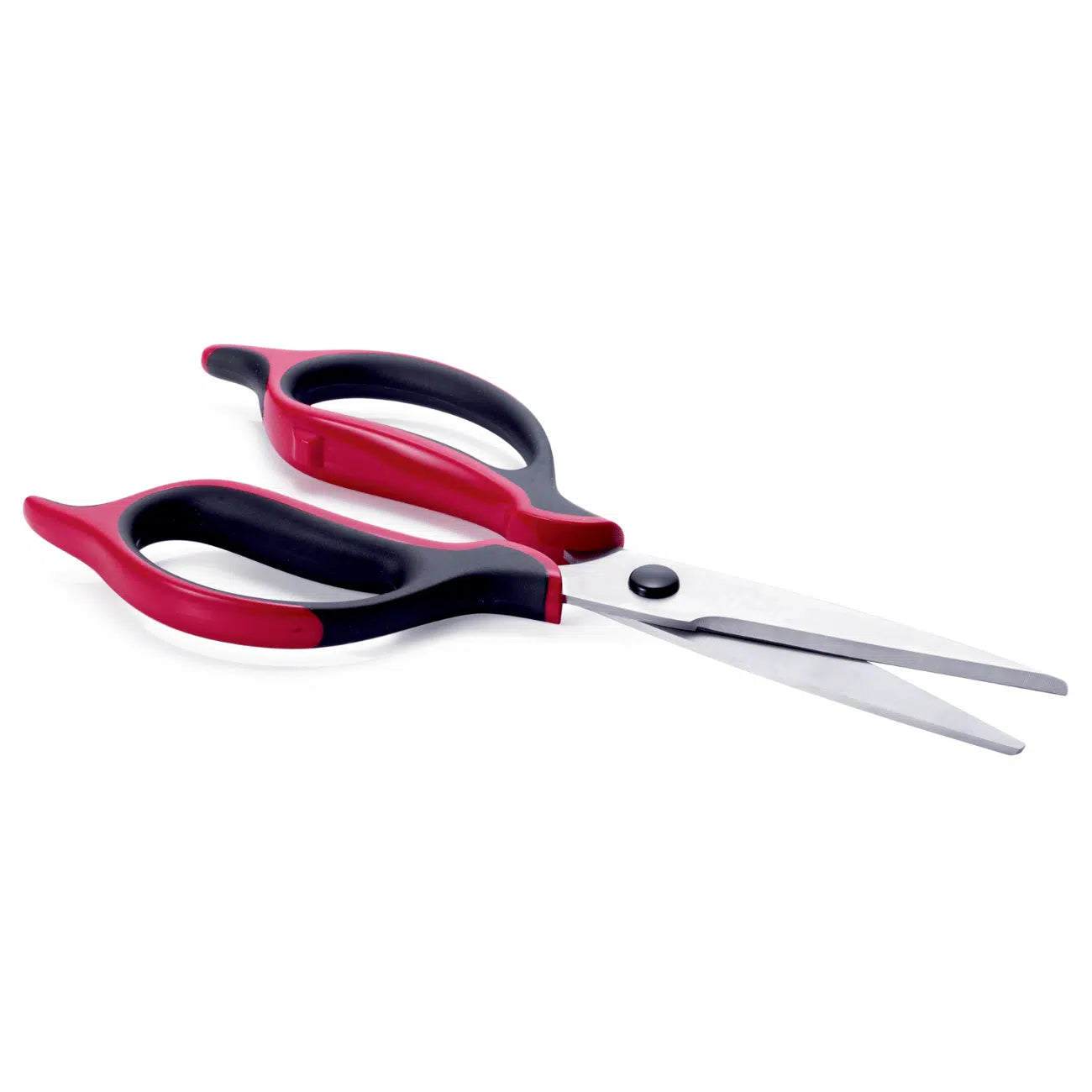 Ergonomic Küchenschere von der Marke Tupperware / Komfort beim Schneiden / gummierter ergonomischer Griff / für Papier, Kräuter oder auch Schnittblumen / Wellen und Flachschliff / Für Rechtsund Linkshänder / Hier direkt online kaufen / 