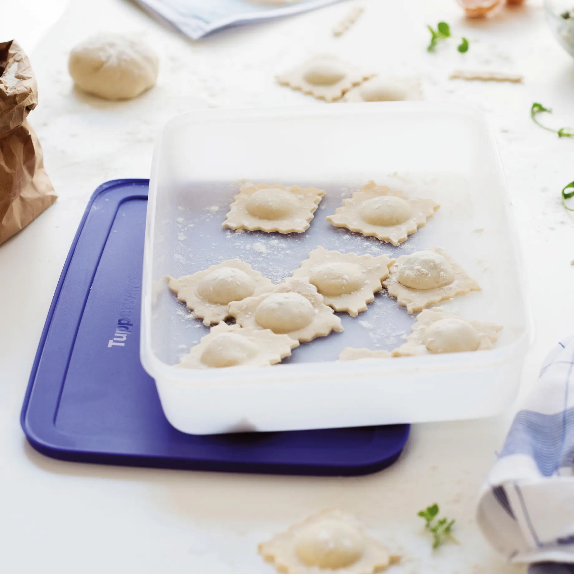 Tupperware Ersatzteil Behälter Nr. 8004 / 2,25l Eiskristall Behälter / Beispielbild mit Inhalt / Hier direkt online kaufen 