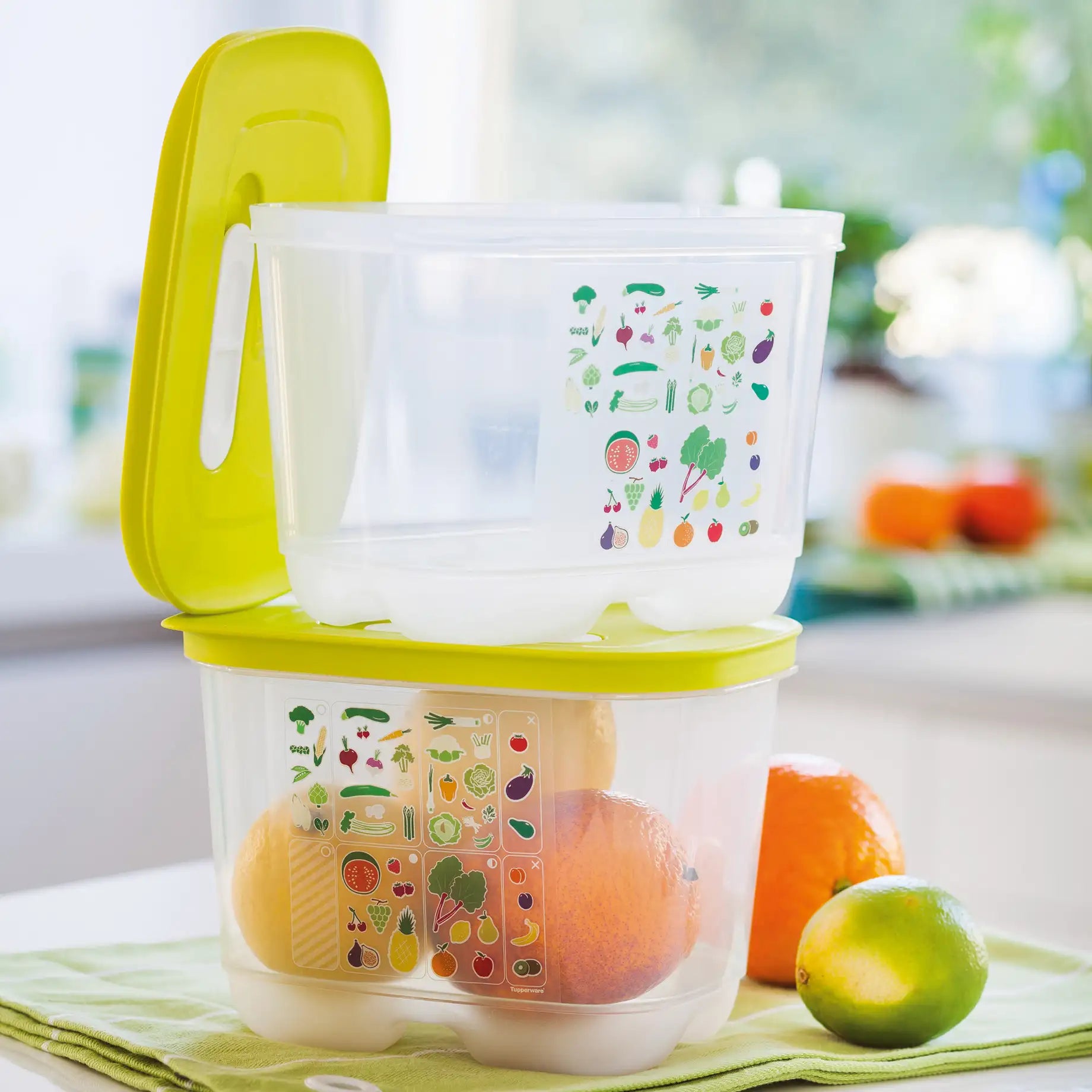 Tupperware Ersatzteil Klimaregler Nr. 7290 / passt für alle Deckel der KlimaOasen / Farbe Weiß / Beispielbild Stapelbar / Ersatzteil hier direkt online kaufen
