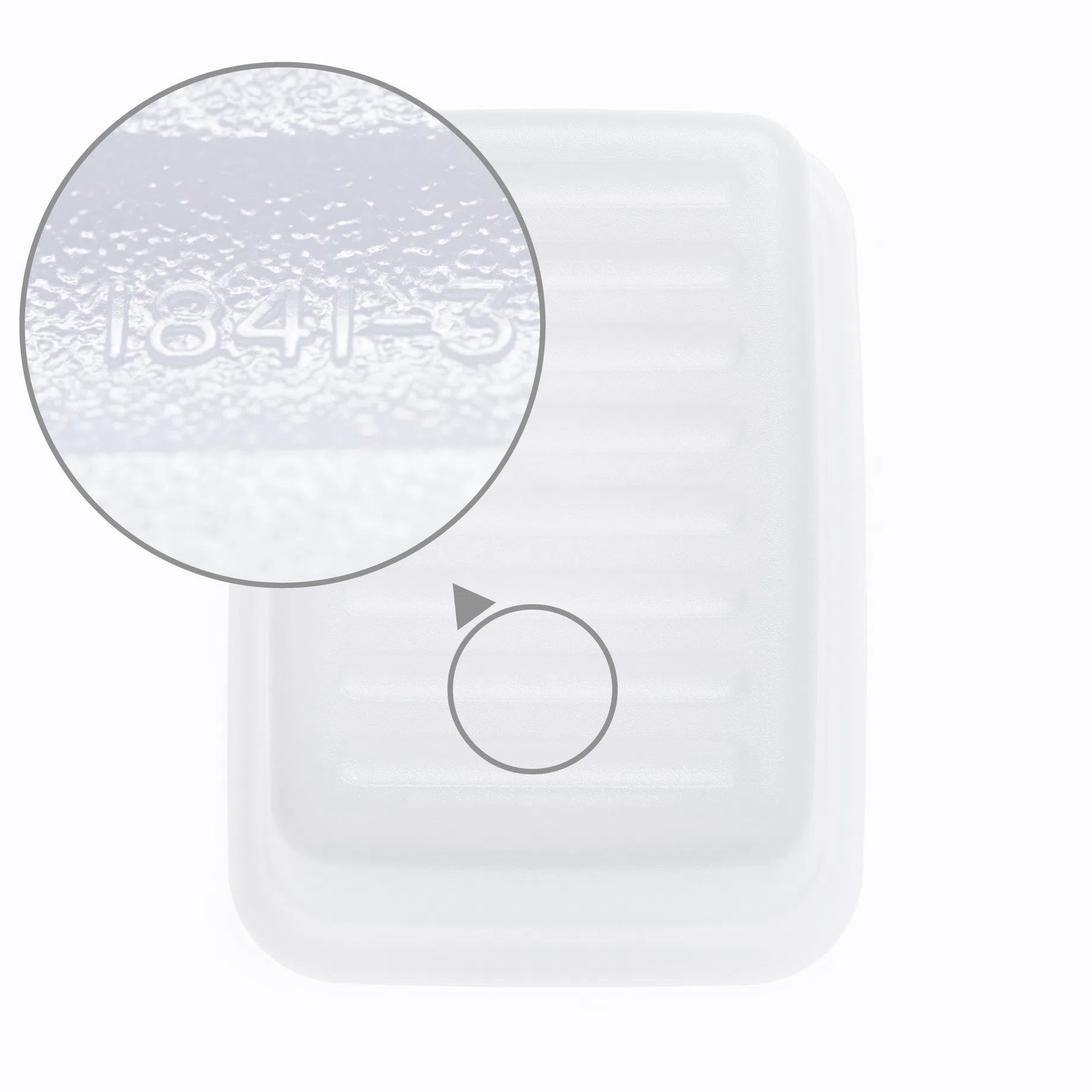 Tupperware Ersatzteil Haubendeckel Nr. 1841 / Haubendeckel für Butterdose / Farbe Weiß / Ersatzteil hier direkt online kaufen