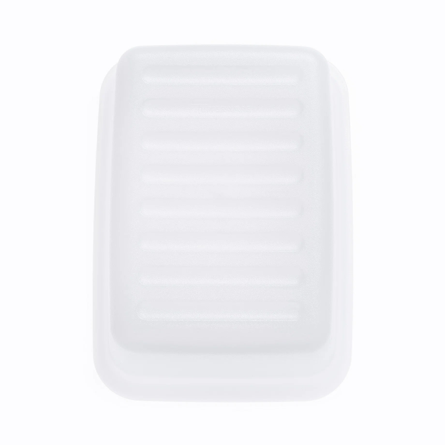 Tupperware Ersatzteil Haubendeckel Nr. 1841 / Haubendeckel für Butterdose / Farbe Weiß / Ansicht von Oben / Ersatzteil hier direkt online kaufen