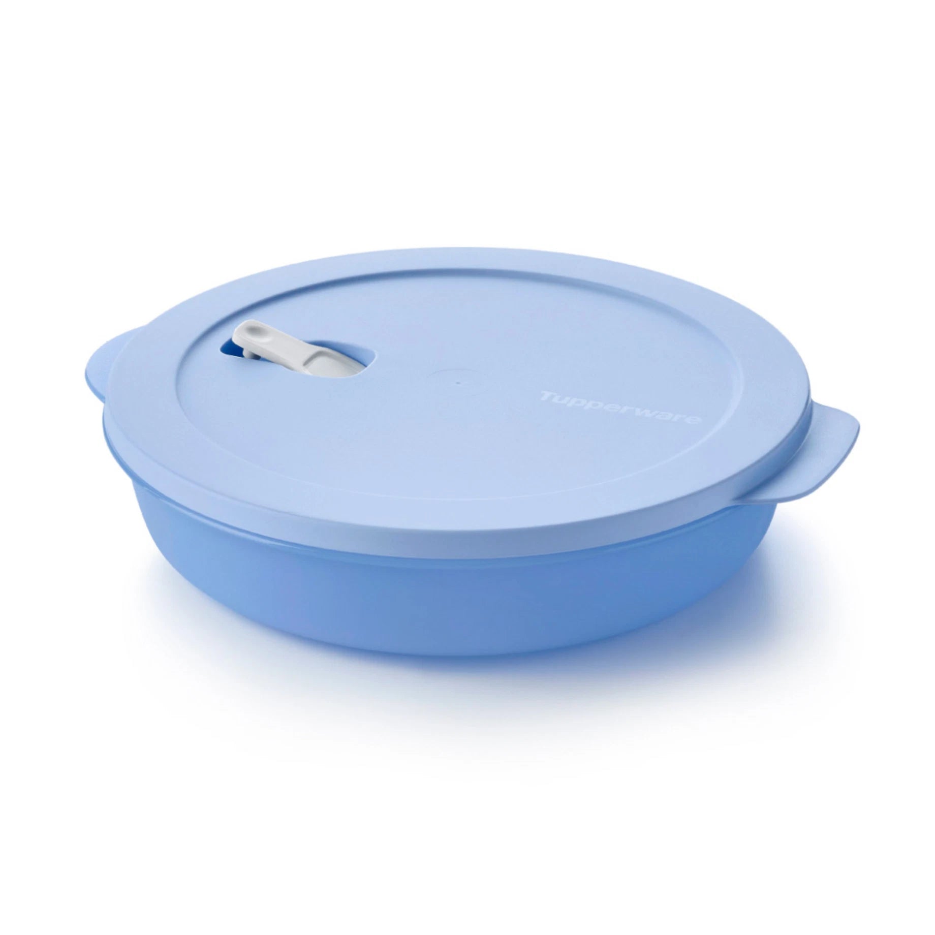 MicroTup Menüteller in Blau von der Marke Tupperware / zum vorkochen, mitnehmen und aufwärmen / Deckel mit Ventil / fest Schließender Deckel / Auch für Picknicks Perfekt / Hier direkt online Kaufen 