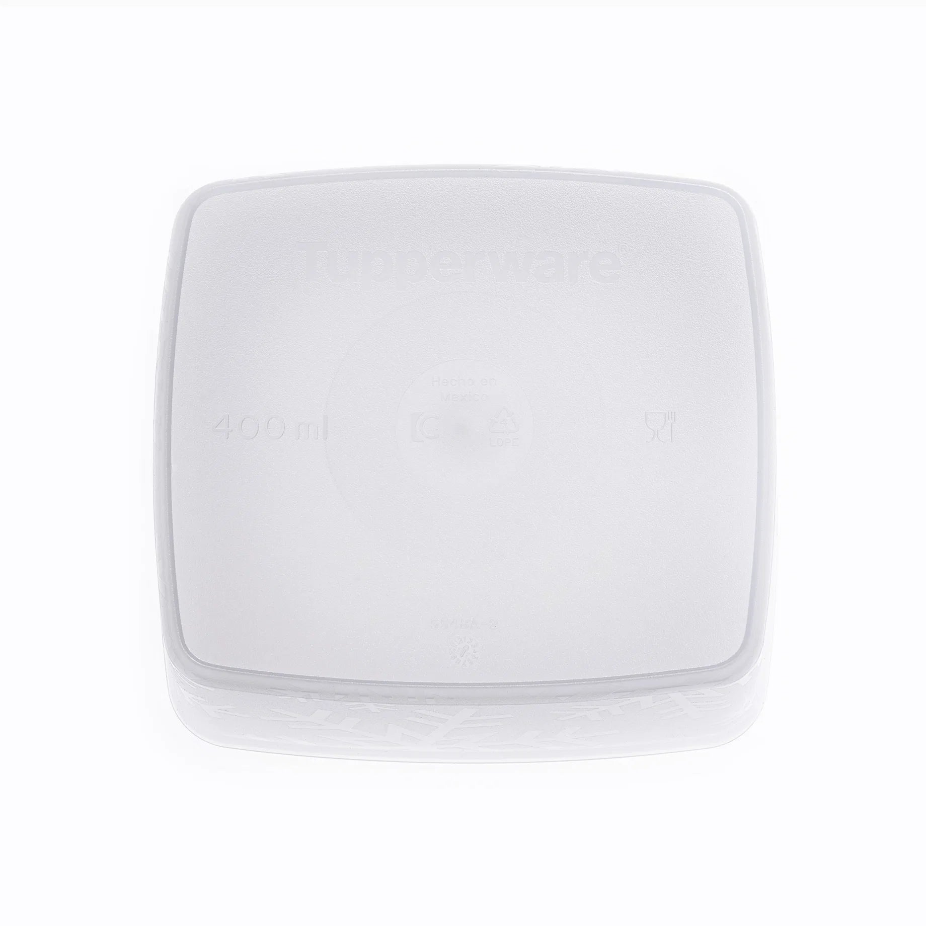 Tupperware Ersatzteil Gefrierbehälter Nr. 5548 / 400ml / Ansicht Gefrierbehälter von unten / Hier direkt Ersatzteil online kaufen  