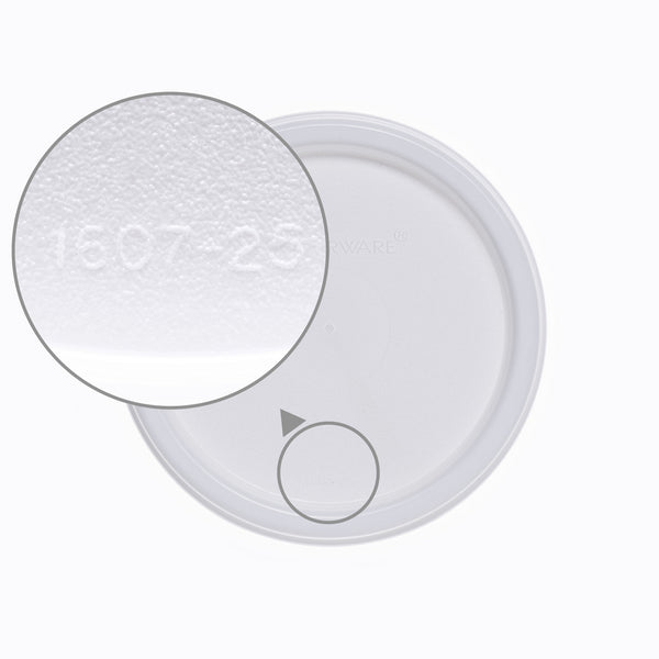 Tupperware Runder Deckel ø 9 cm | Modular Eidgenosse® | Weiß 01607 Ersatzteile Runde Deckel