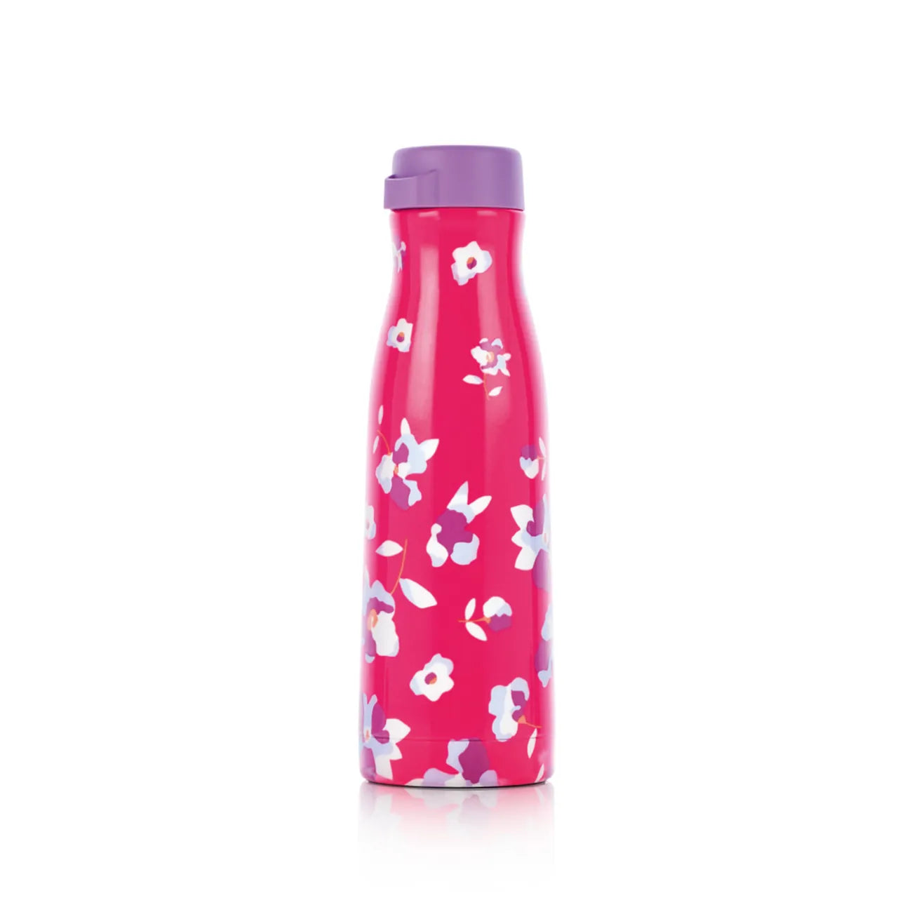 Fashion Flask 410ml von der Marke Tupperware / Isolierflasche / leichtes Reinigen / mit Buntem Printdesign / Besonders gut geeignet für Unterwegs / Beispielbild Flasche in der Hand 1 / Hier direkt online kaufen 
