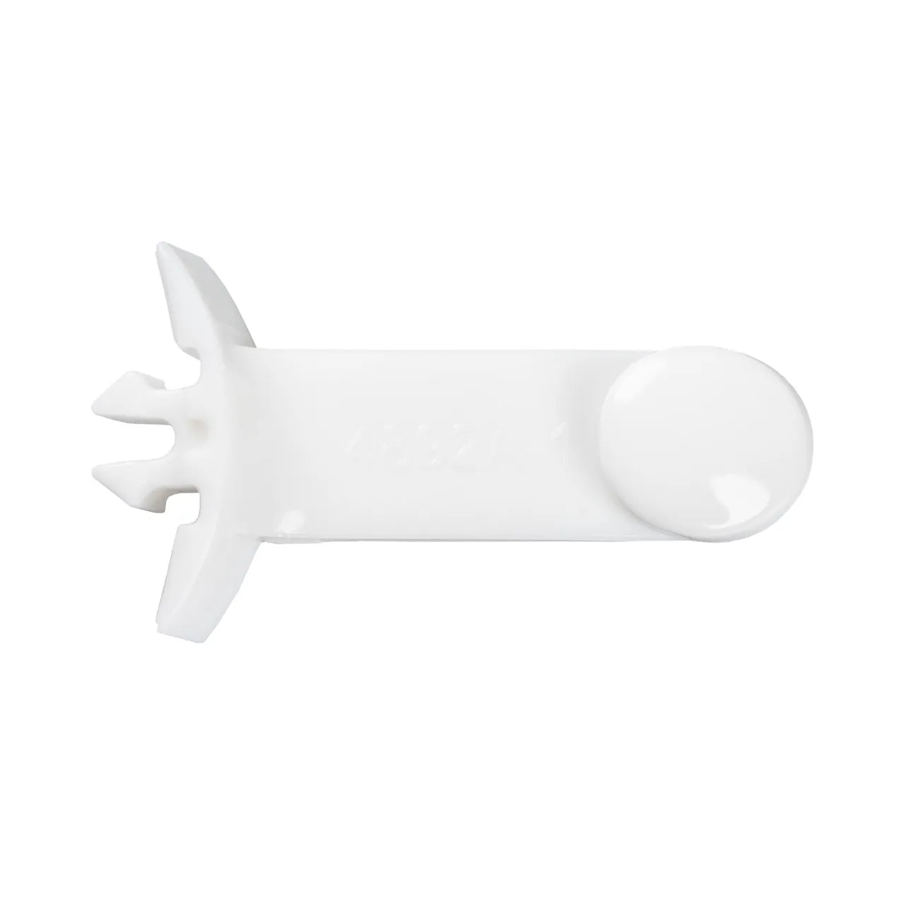 Tupperware Ersatzteil Lasche Nr. 4892 / passt zum Mahl Chef und der Multi Mühle / in der Farbe weiß / Ansicht Lasche von Oben / Ersatzteil hier direkt online kaufen