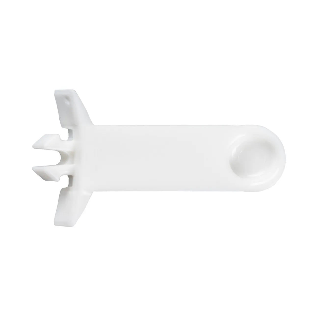 Tupperware Ersatzteil Lasche Nr. 4892 / passt zum Mahl Chef und der Multi Mühle / in der Farbe weiß / Ansicht Lasche von unten / Ersatzteil hier direkt online kaufen