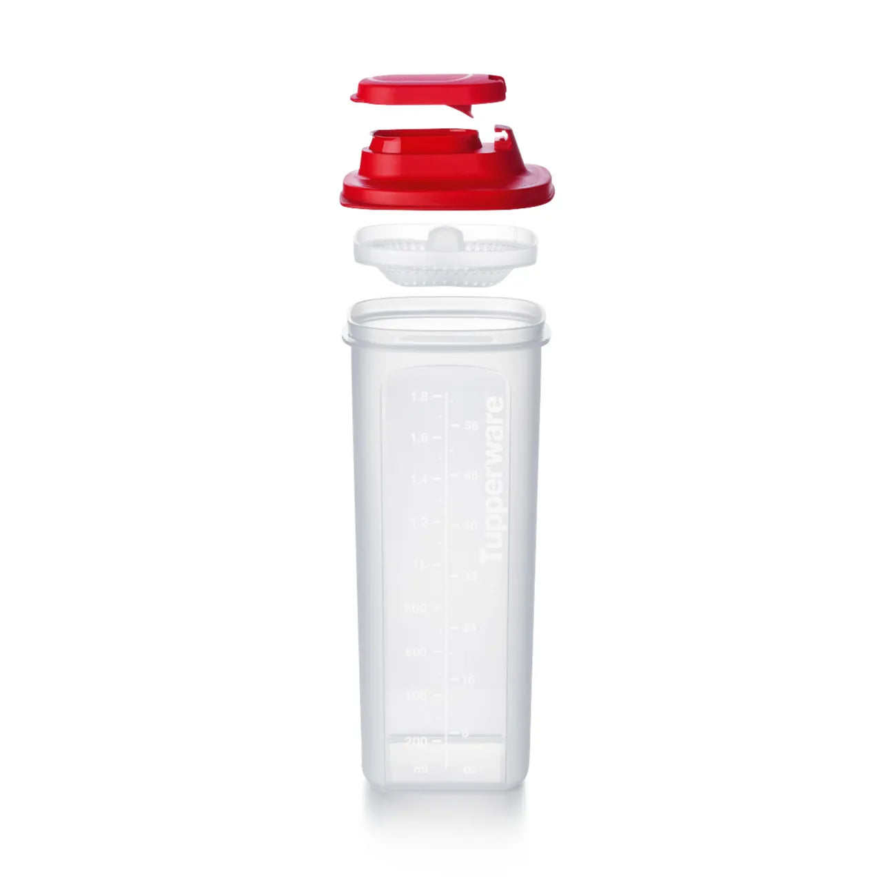 Slim Line Kanne 2l mit Sieb von der Marke Tupperware / auslaufsicher und langlebig / Ideal zum Aufbewahren und Servieren / Passt in die Kühlschranktür / Einfach zu halten / Ideal für Unterwegs / Spülmaschienenfest / Übersicht alle Einzelteile / Hier direkt online kaufen 