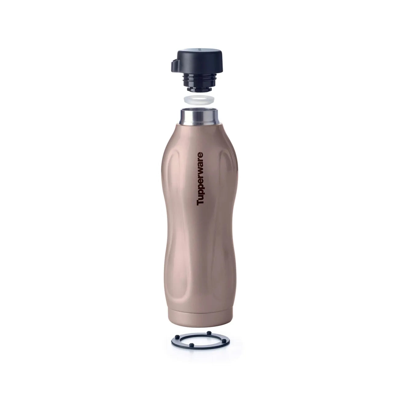 EcoEasy Isolierflasche 550ml von der Marke Tupperware / hält bis zu 6 Stunden Warm und 12 Stunden Kalt / Liegt besonders gut in der Hand / Perfekte Maß für die Meisten Getränkehalter / Ideal für Unterwegs / Übersicht alle Einzelteile / Hier direkt online kaufen