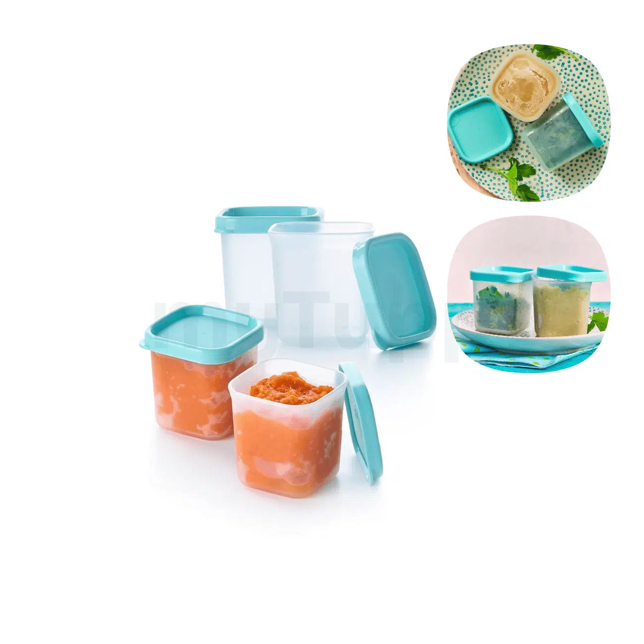 Gefrierbehälter Set Polar Stern von der Marke Tupperware / 8 Gefrierbehälter in einem Set / 3 verschiedene Größen / 4x 80ml, 2x 400ml, 2x 800ml / Hier direkt online kaufen