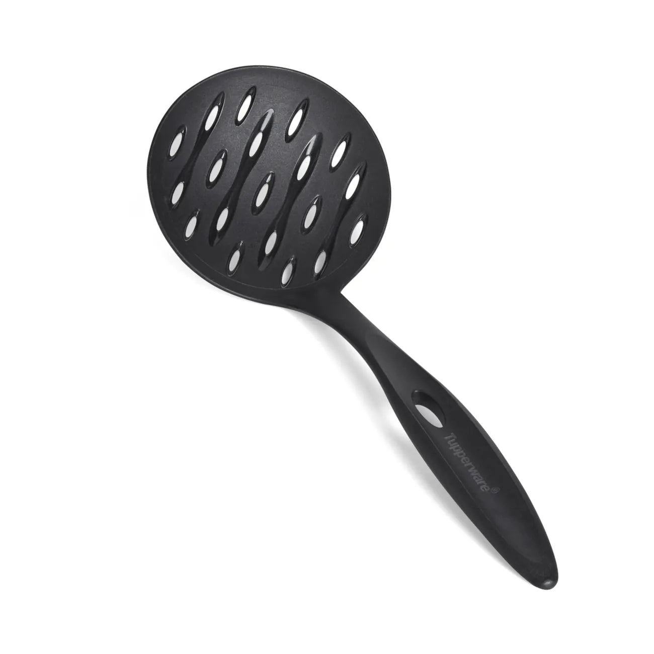 Schaumlöffel Küchenfreund von der Marke Tupperware in der Farbe Schwarz / zum Herausnehmen von Lebensmitteln aus Kochendem Wasser / Hier direkt online kaufen 