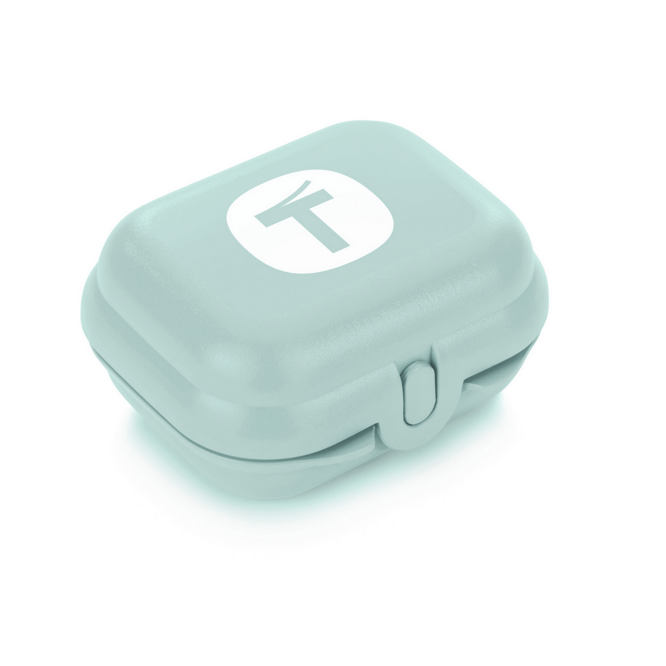Oyster Mini Twin Box von der Marke Tupperware / in der Farbe Blau mit BigT Design / Ideal zum Aufbewahren von Kleinigkeiten / Passt in jede Tasche / handlich durch ihre abgerundete Form / leicht zu öffnen und zu schließen / hier direkt online kaufen 