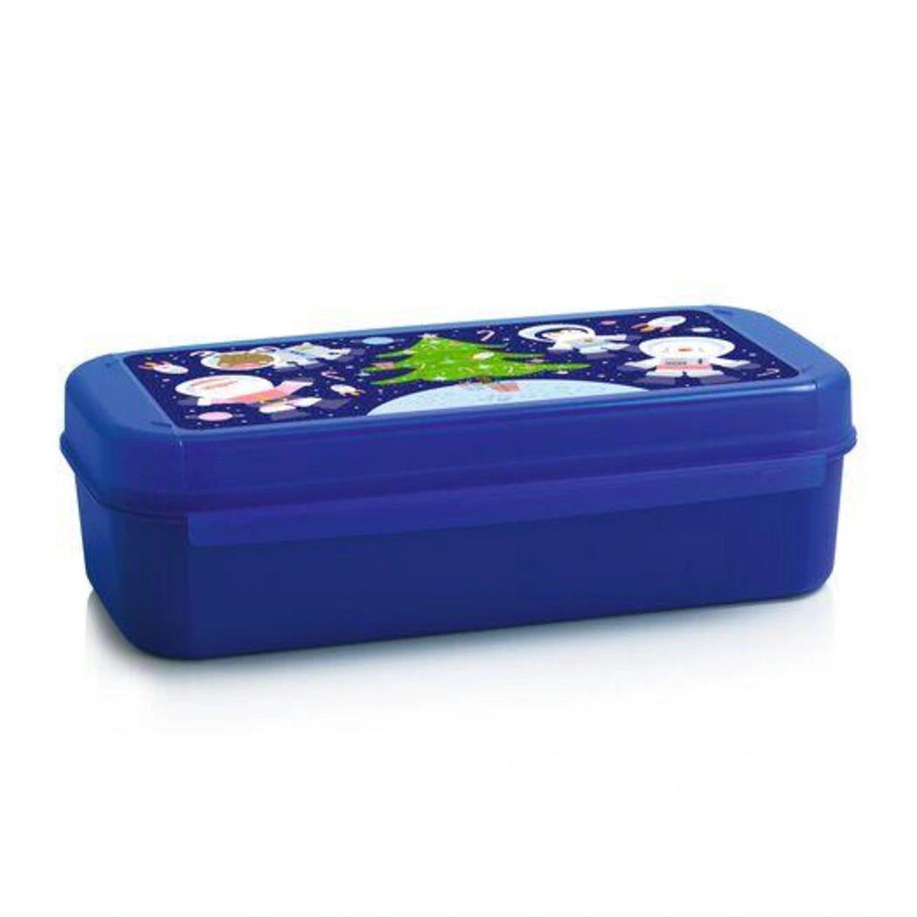Bellevue Weihnachts-Set Winter Trio Boxen von der Marke Tupperware / 3 Dosen mit Deckel / Aufbewahrungsbehälter / Stapelbar / einfach zu öffnen / Ideal für Gebackene Plätzchen und Kleinigkeiten / Bild Behälter in Blau / Hier direkt  online kaufen