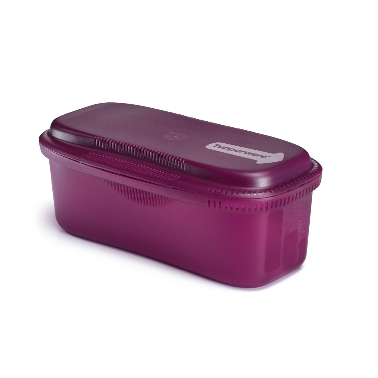 Mikro-Pastameister 1,9 L von der Marke Tupperware / in der Farbe Lila / Pasta in wenigen Minuten aus der Mikrowelle / Ideal für schnelles und Gesundes last Minute Essen / zum Kochen, Abseihen, Schwenken und Servieren / hier online kaufen