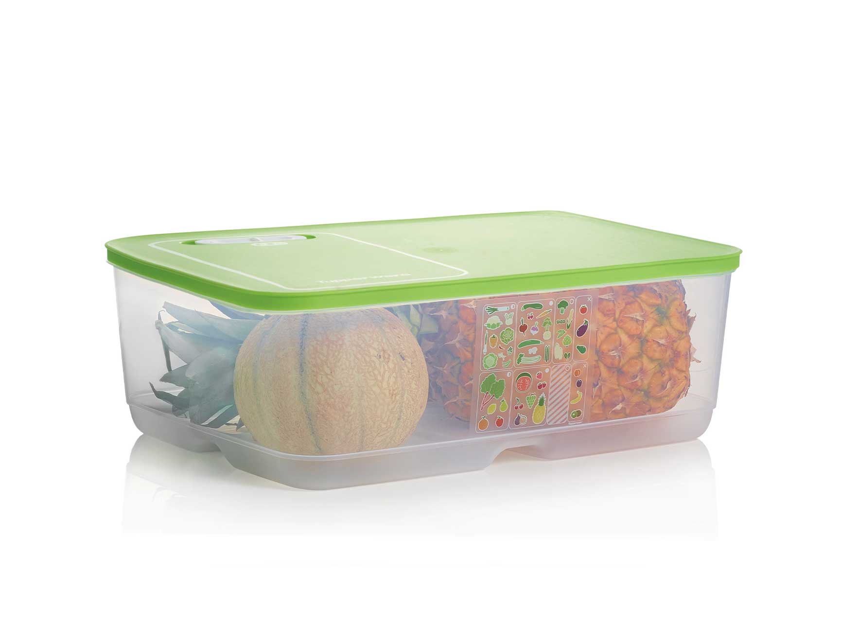 KlimaOase 9,9 L Frischhaltebox von der Marke Tupperware / Perfekt zum Aufbewahren von Großem Gemüse wie Kohl, Rhabarber, Gurken und Kürbis / Nachhaltig und Effizient / Verlängert die Haltbarkeit von Obst und Gemüse / Stapelbar / Einzigartiges System zur Regulierung von Luftmenge und Feuchtigkeit / mit integriertem Frischegitter gegen überschüssige Feuchtigkeit / Hier direkt online kaufen