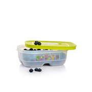 KlimaOase 800 ml Frischhaltebox von der Marke Tupperware / Nachhaltig und Effizient / Verlängert die Haltbarkeit von Obst und Gemüse / Stapelbar / Einzigartiges System zur Regulierung von Luftmenge und Feuchtigkeit / mit integriertem Frischegitter gegen überschüssige Feuchtigkeit / Hier direkt online kaufen