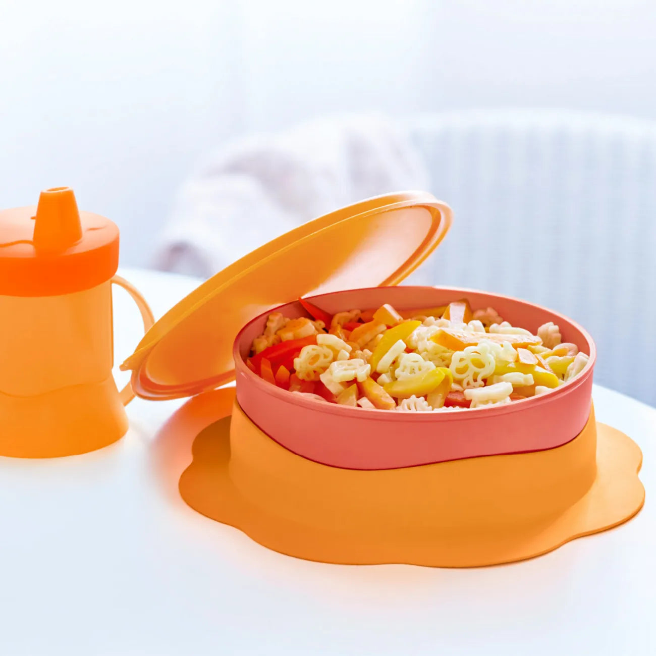 Tupperware TupperCare® Kinderteller gelb Kinderteller zum selbstständigen Essen lernen von Kleinkindern