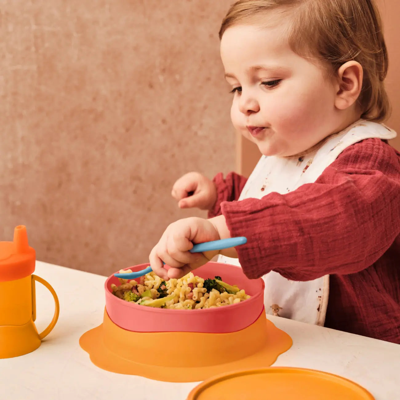 Tupperware TupperCare® Kinderteller gelb Kinderfütterteller zum Essen lernen für Kleinkinder