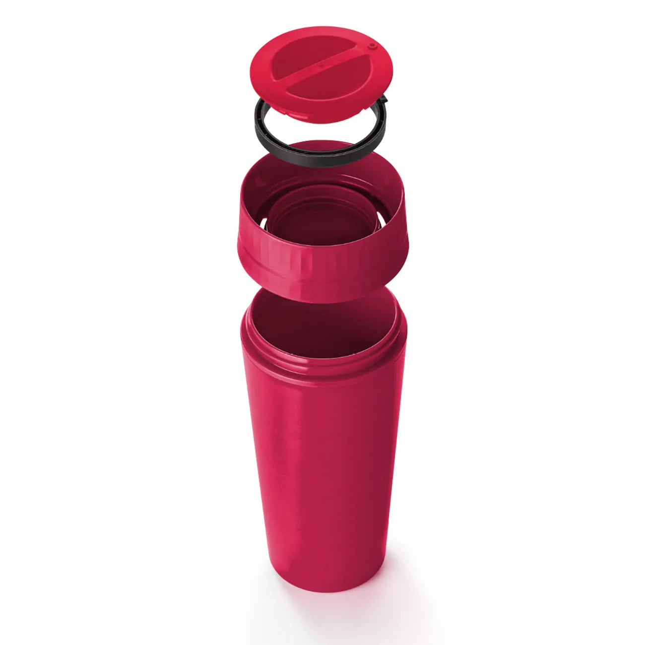 Großer Traveller 470ml von der Marke Tupperware / Thermobecher mit Clevererm 360° Trinkverschluss / mit großem Volumen das auch für Milchschaum reicht / in 3 Einzelteile zerlegbar zum Reinigen / Ideal für Unterwegs / Hier direkt online kaufen 