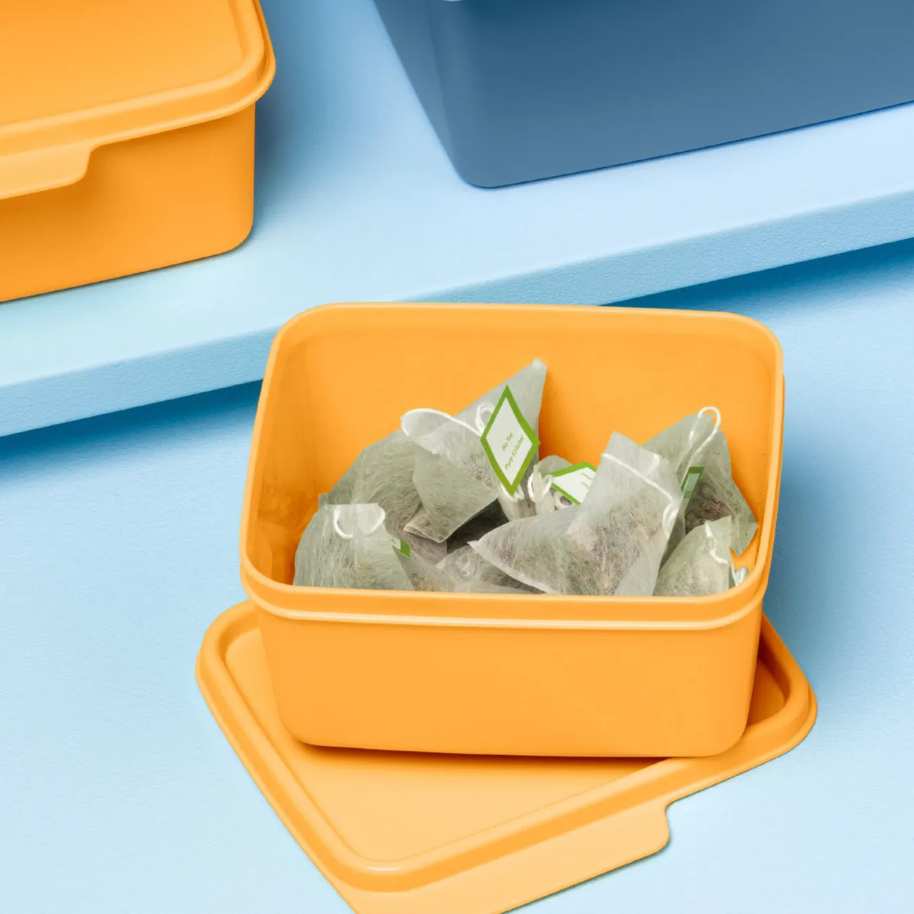 tupperdosen aufbewahren Tupperware® Basic Line 500 ml – Bunter Frischhaltebehälter für Käse, Obst & Reste – myTupp