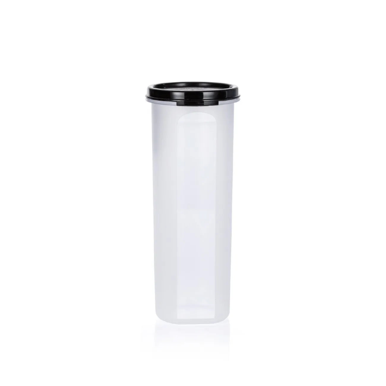 Eidgenosse Rund 860 ml von der Marke Tupperware / Deckelfarbe Schwarz mit Schüttklappe / rund / mit Transparenten Sichtfenster für mehr Übersicht / runde Form für platzsparende Aufbewahrung / dichtschließender Deckel / modular Stapelbar / Vorratsdose / Lebensmittelaufbewahrung / Hier direkt online kaufen 