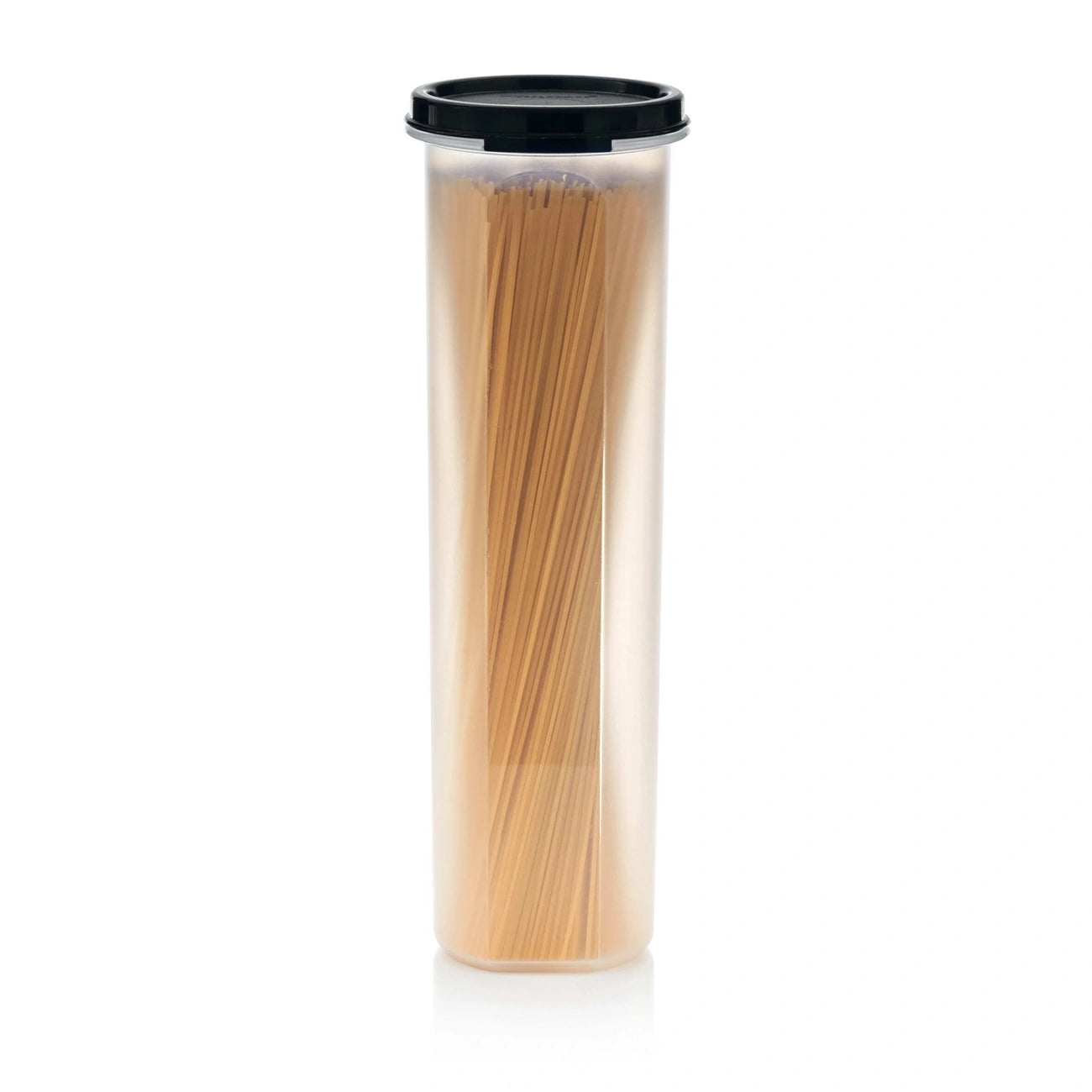 Eidgenosse Rund 1,1 L von der Marke Tupperware / Deckelfarbe Schwarz / mit Transparenten Sichtfenster für mehr Übersicht / runde Form für platzsparende Aufbewahrung / dichtschließender Deckel / modular Stapelbar / Vorratsdose / Lebensmittelaufbewahrung / Hier direkt online kaufen 