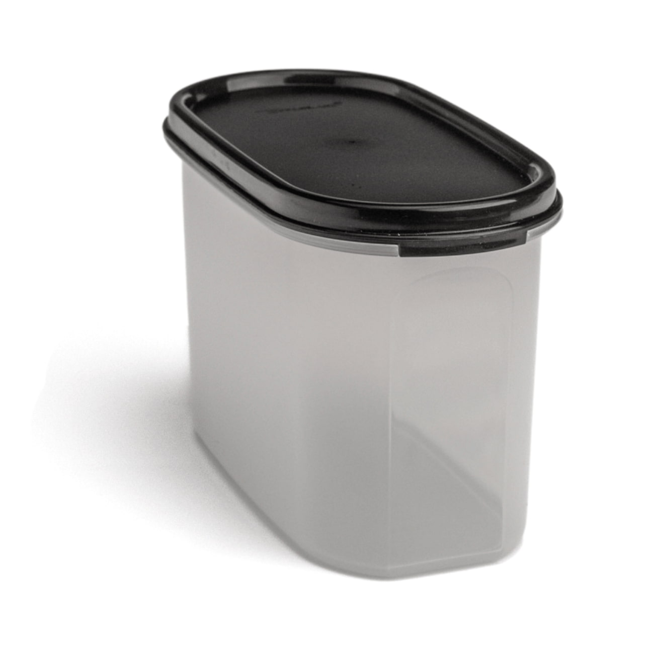 Eidgenosse Rund 1,1 L von der Marke Tupperware / Deckelfarbe Schwarz ohne Schüttklappe / mit Transparenten Sichtfenster für mehr Übersicht / runde Form für platzsparende Aufbewahrung / dichtschließender Deckel / modular Stapelbar / Vorratsdose / Lebensmittelaufbewahrung / Hier direkt online kaufen 