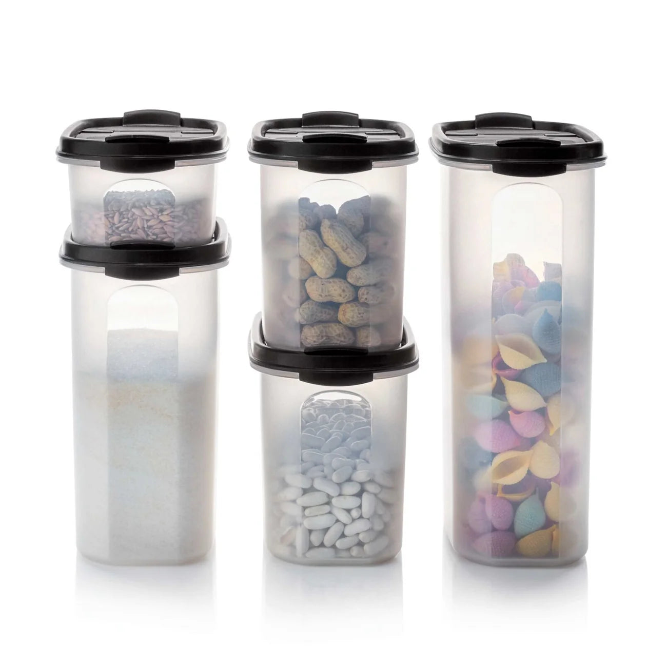 Eidgenosse 1,1 Liter oval von der Marke Tupperware / Vorratsbehälter / Aufbewahrungsbehälter / Ovale Vorratsdose / Modular Stapelbar / Deckel mit zwei Schütten / Hier direkt online kaufen