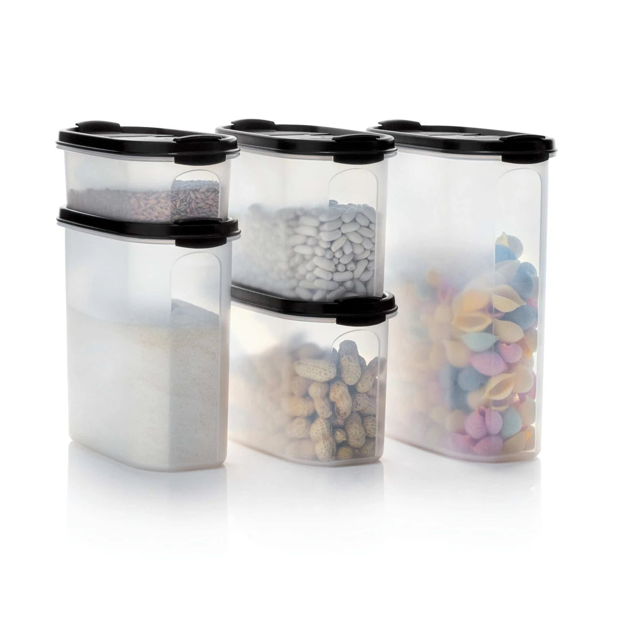 Eidgenosse 1,1 Liter oval von der Marke Tupperware / Vorratsbehälter / Aufbewahrungsbehälter / Ovale Vorratsdose / Modular Stapelbar / Deckel mit zwei Schütten / Hier direkt online kaufen