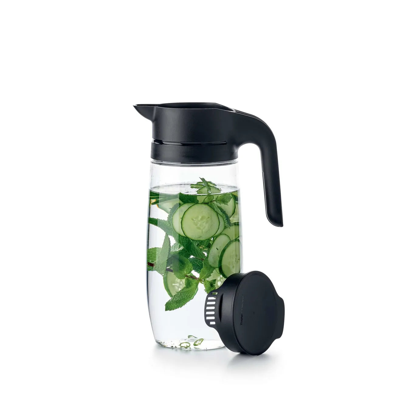 TupperTime Kanne 1,7 L Clear Line Kanne / modern Transparente Kanne / zum Servieren / Perfekt für Limonade oder Saft / Perfekt für den Alltag / mit Deckel gegen Insekten / Hier direkt online kaufen